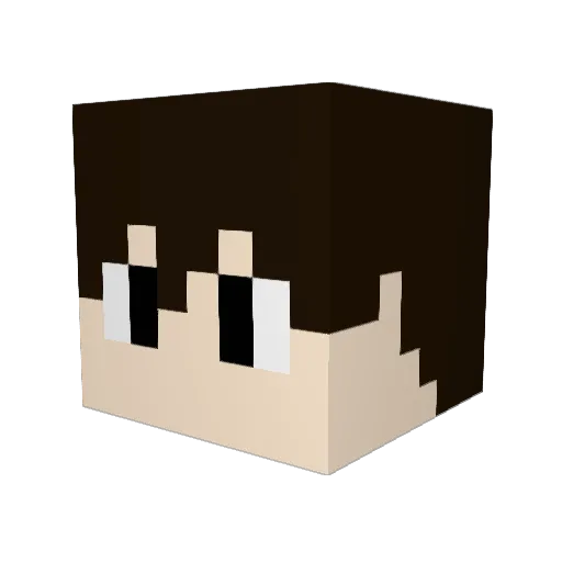 sakamoto7777 Minecraft avatar head, 3D render