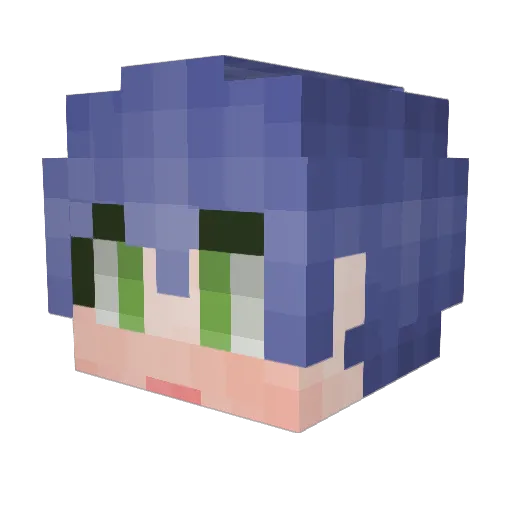 sakamoto9136 Minecraft avatar head, 3D render