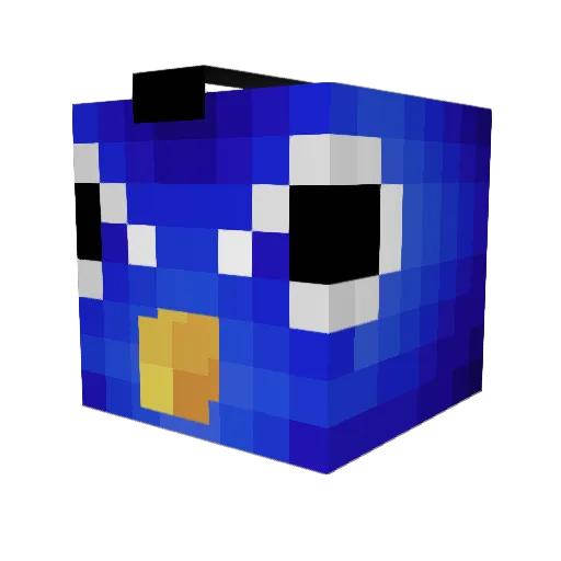 sakanz Minecraft avatar head, 3D render