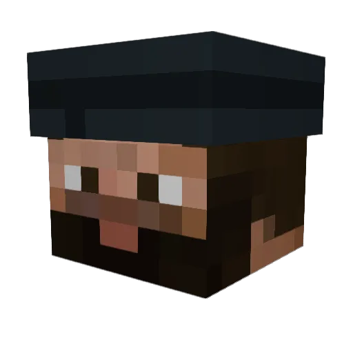 sakarias Minecraft avatar head, 3D render