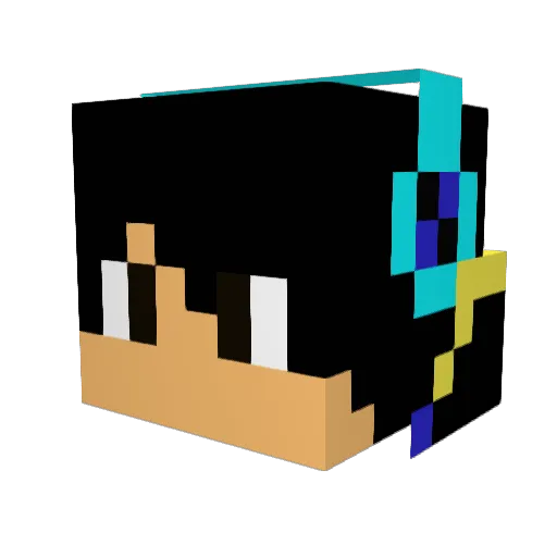 sakaty360 Minecraft avatar head, 3D render