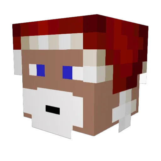 sake0705 Minecraft avatar head, 3D render