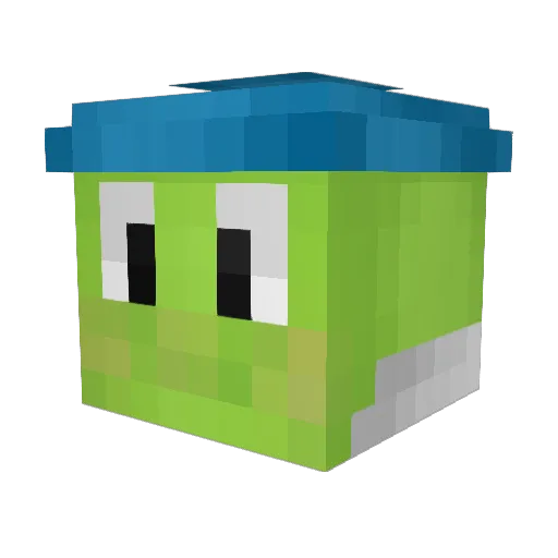 saketya Minecraft avatar head, 3D render
