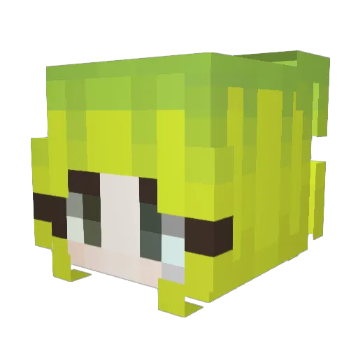 sakhh Minecraft avatar head, 3D render