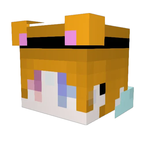 saki0323 Minecraft avatar head, 3D render