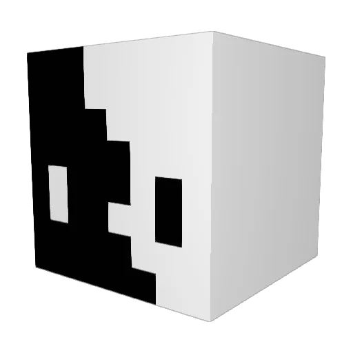saki_sama Minecraft avatar head, 3D render