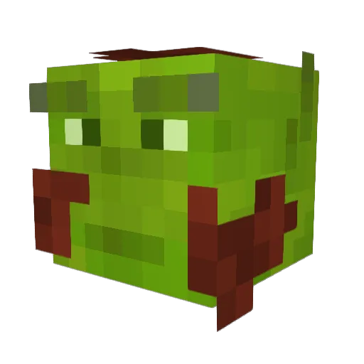 sakification Minecraft avatar head, 3D render