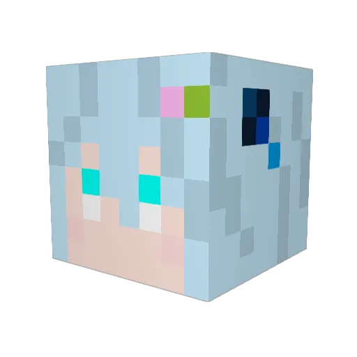 sakigake3421 Minecraft avatar head, 3D render