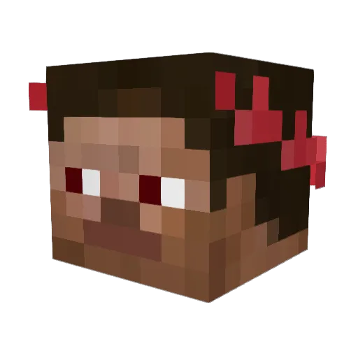 sakimiy Minecraft avatar head, 3D render