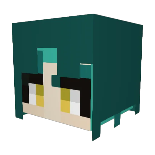 sakinncho Minecraft avatar head, 3D render