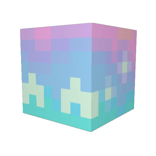 sakirike Minecraft avatar head, 3D render