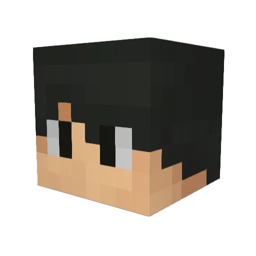 sakkakis Minecraft avatar head, 3D render