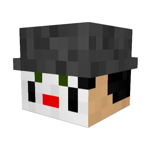 saklig Minecraft avatar head, 3D render