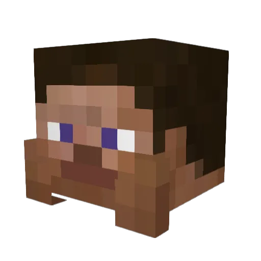 sakmih55 Minecraft avatar head, 3D render