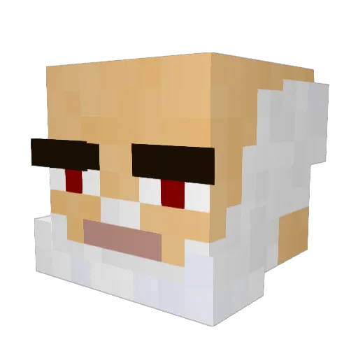 sakogad Minecraft avatar head, 3D render