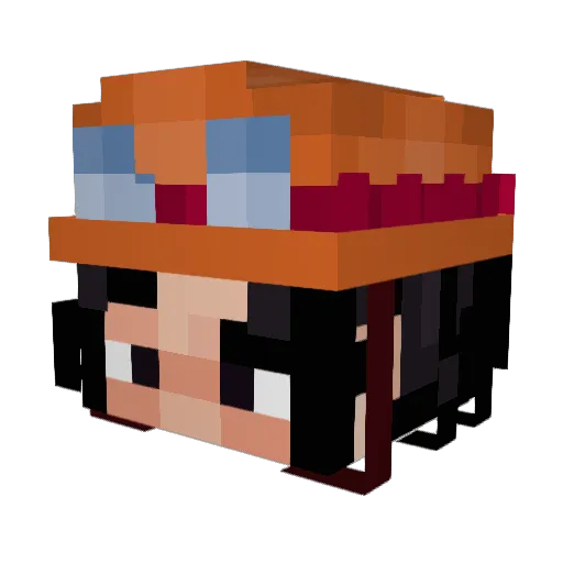 sakpevi Minecraft avatar head, 3D render