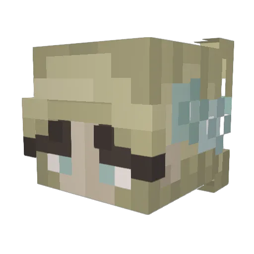 sakredsage Minecraft avatar head, 3D render