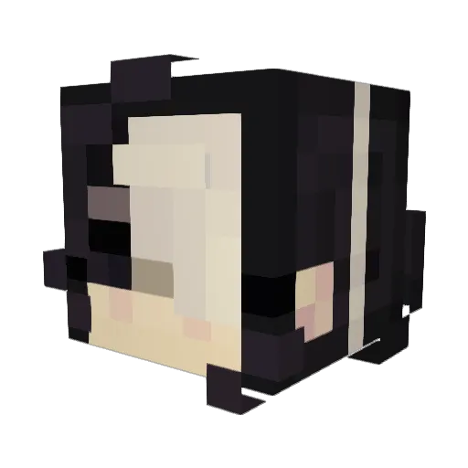saksaphone Minecraft avatar head, 3D render