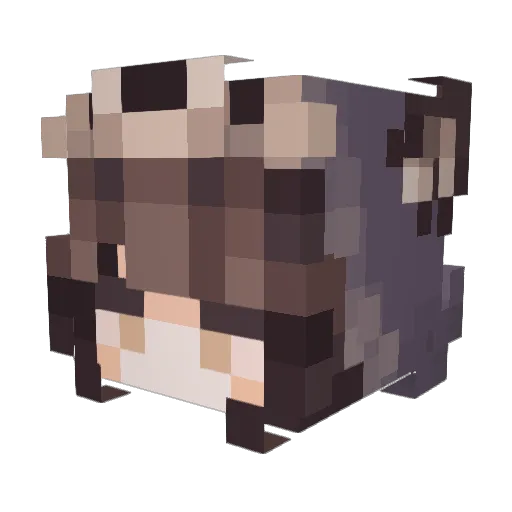 saku123456 Minecraft avatar head, 3D render