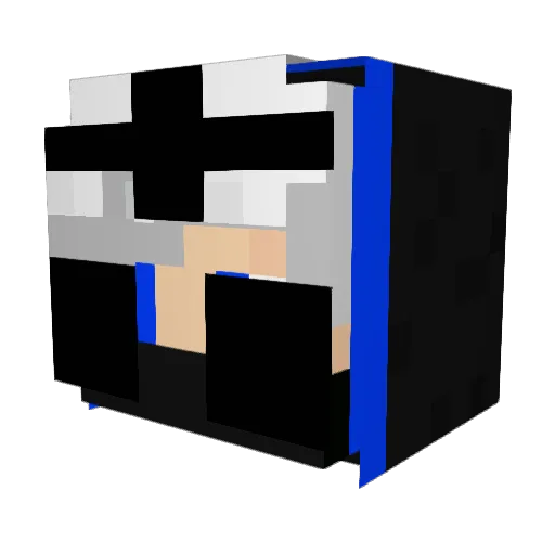 saku9998 Minecraft avatar head, 3D render
