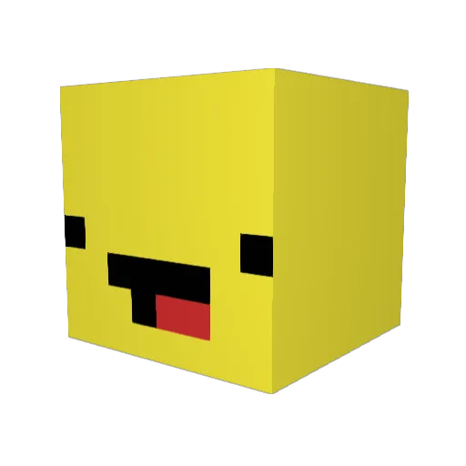 saku_1129 Minecraft avatar head, 3D render