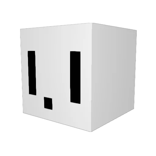 saku_in Minecraft avatar head, 3D render