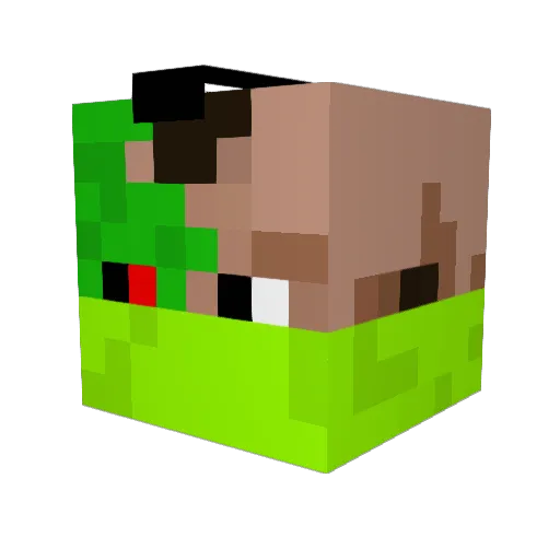 sakul383 Minecraft avatar head, 3D render