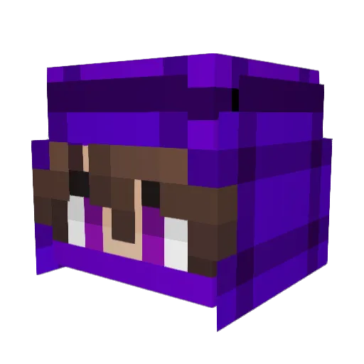 sakuleq Minecraft avatar head, 3D render