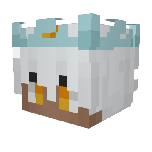 sakulii Minecraft avatar head, 3D render