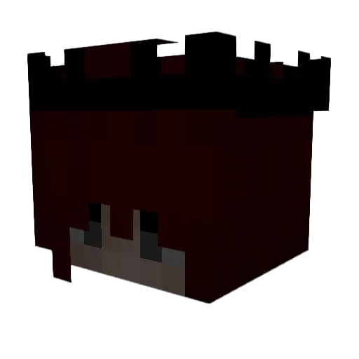 sakunoh Minecraft avatar head, 3D render