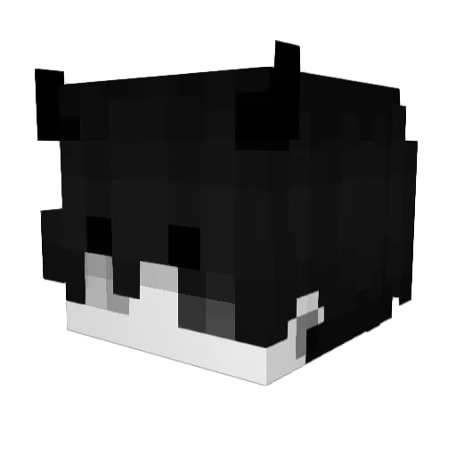 sakunop Minecraft avatar head, 3D render