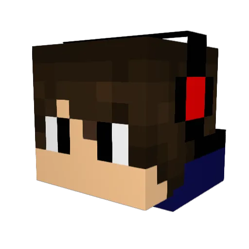 sakunz Minecraft avatar head, 3D render