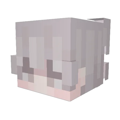 sakuorz Minecraft avatar head, 3D render