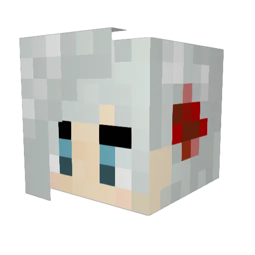sakupont Minecraft avatar head, 3D render
