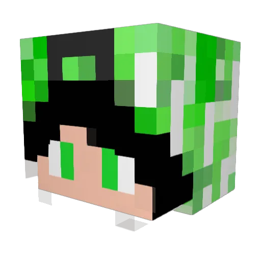 sakupote39 Minecraft avatar head, 3D render