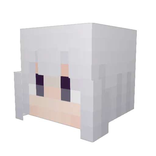sakura0526 Minecraft avatar head, 3D render