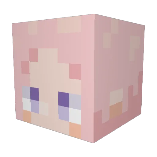 sakura0716 Minecraft avatar head, 3D render