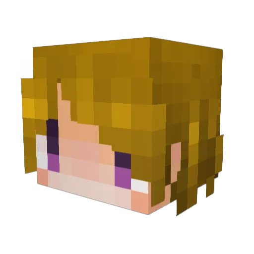 sakura1229 Minecraft avatar head, 3D render