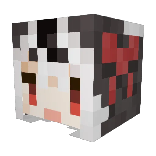 sakura_0928 Minecraft avatar head, 3D render