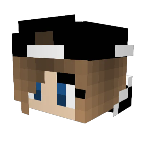 sakura_767 Minecraft avatar head, 3D render