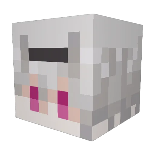 sakura_subaru Minecraft avatar head, 3D render