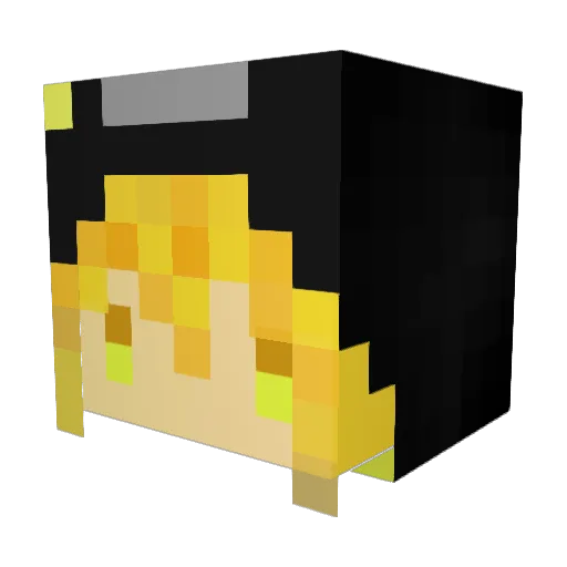 sakuraoo Minecraft avatar head, 3D render