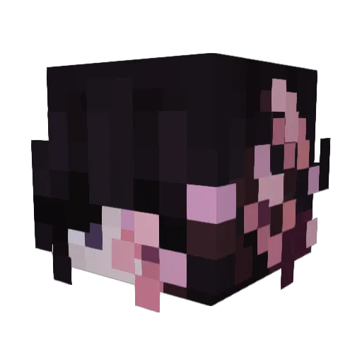 sakuraven Minecraft avatar head, 3D render