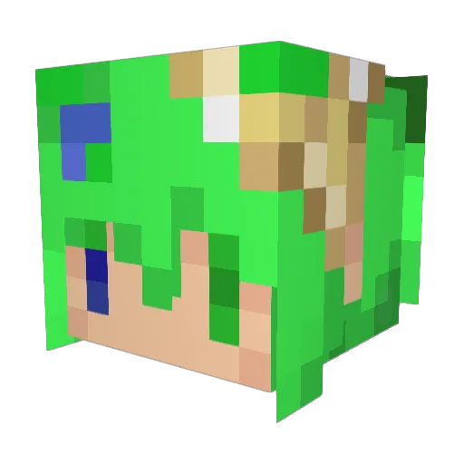 sakurawynn Minecraft avatar head, 3D render