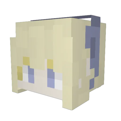 sakuri_0531 Minecraft avatar head, 3D render