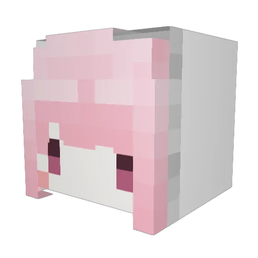 sakusaku2113 Minecraft avatar head, 3D render