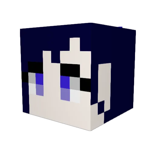 sakusya88 Minecraft avatar head, 3D render