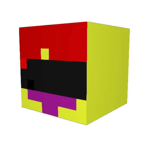 sakuti1203 Minecraft avatar head, 3D render
