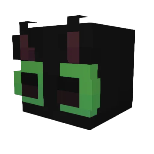 sakuuxo Minecraft avatar head, 3D render