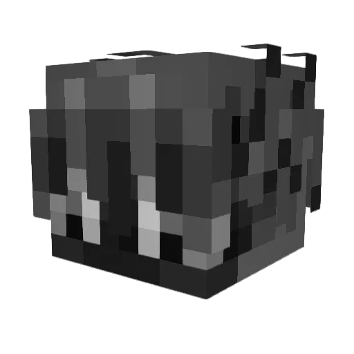 sakuzzz Minecraft avatar head, 3D render